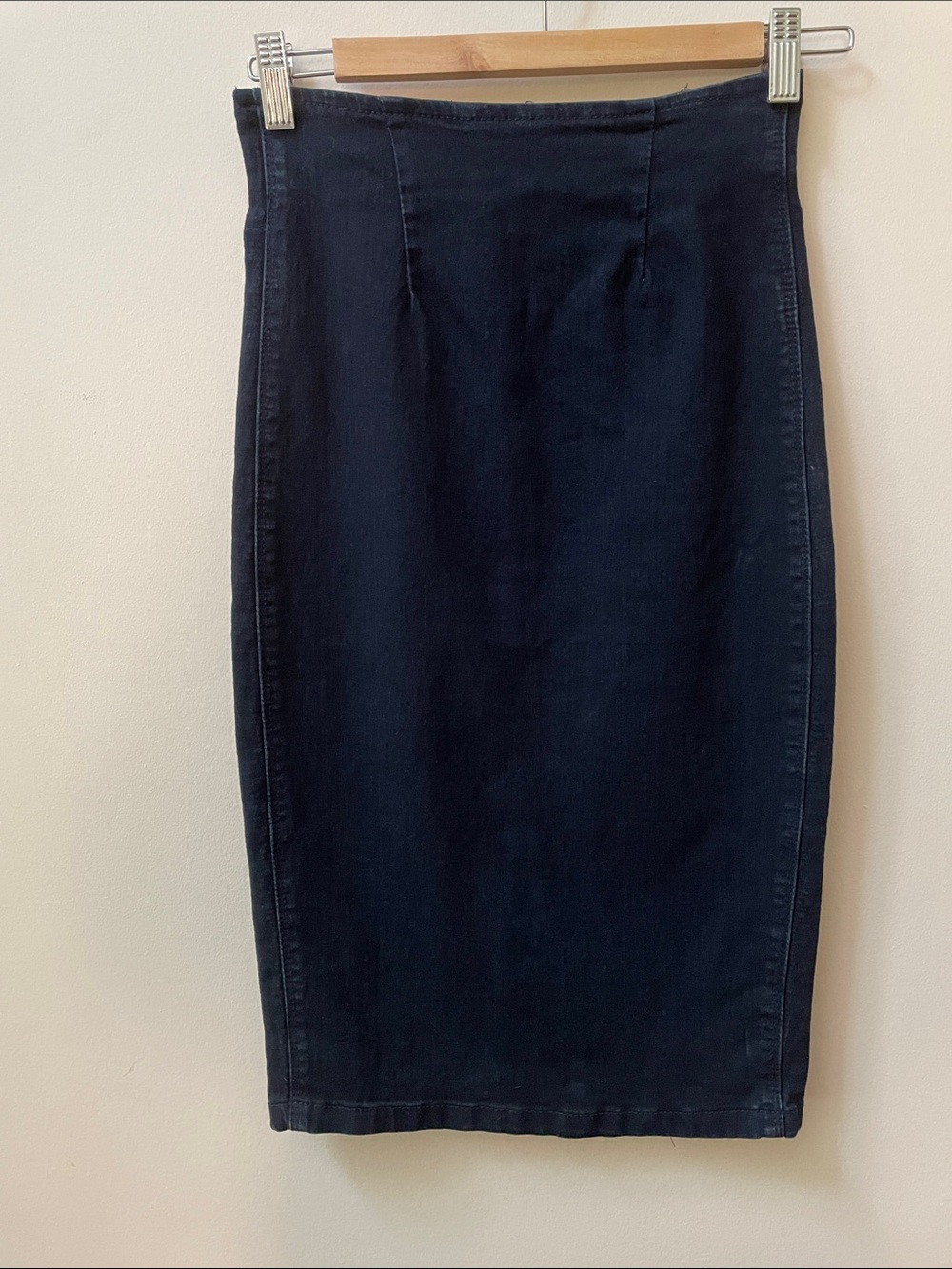 (2 for $20) Y2K Vintage Seductions (sirens) Navy Denim Midi Skirt